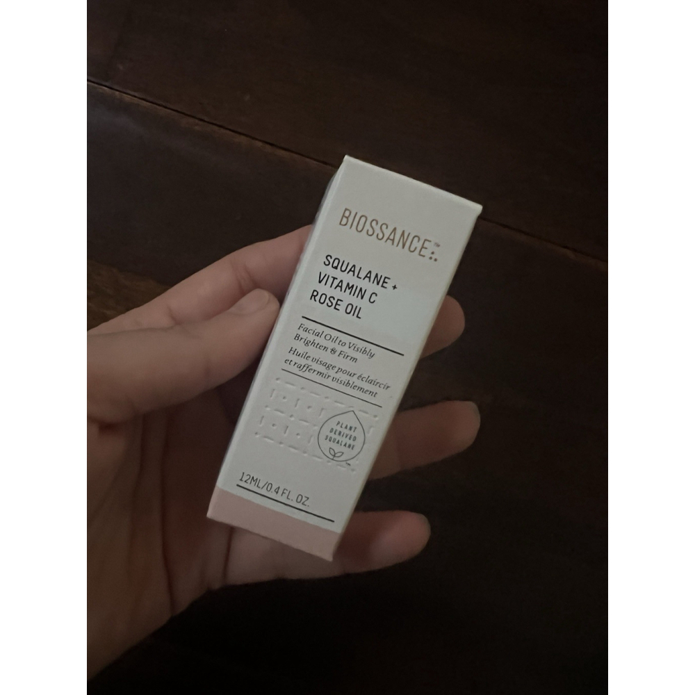 Biossance Squalane + Vitamin C Rose Oil 0.4 oz /12 ml (NIB -